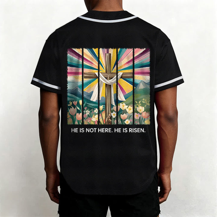 Christianartworkshop Non è qui, è risorto Maglia da baseball unisex Faith - image 17