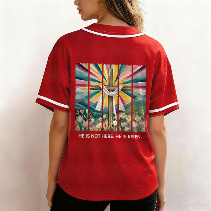 Christianartworkshop Non è qui, è risorto Maglia da baseball unisex Faith - image 26