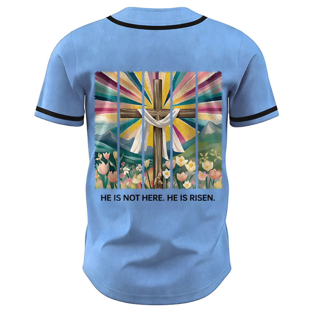 Christianartworkshop Non è qui, è risorto Maglia da baseball unisex Faith - image 36