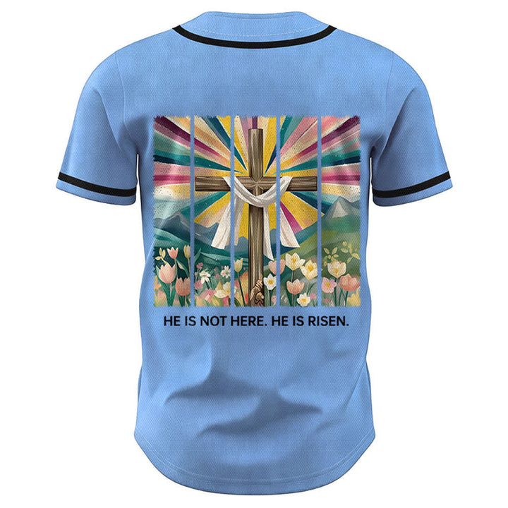 Christianartworkshop Non è qui, è risorto Maglia da baseball unisex Faith - image 36