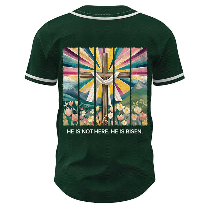 Christianartworkshop Non è qui, è risorto Maglia da baseball unisex Faith - image 43