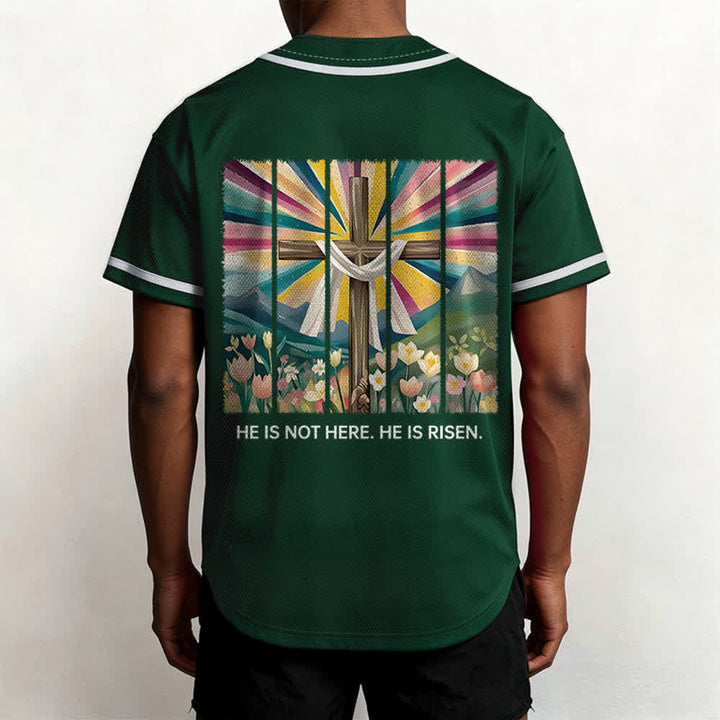 Christianartworkshop Non è qui, è risorto Maglia da baseball unisex Faith - image 45