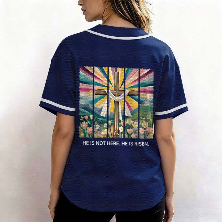 Christianartworkshop Non è qui, è risorto Maglia da baseball unisex Faith - image 54
