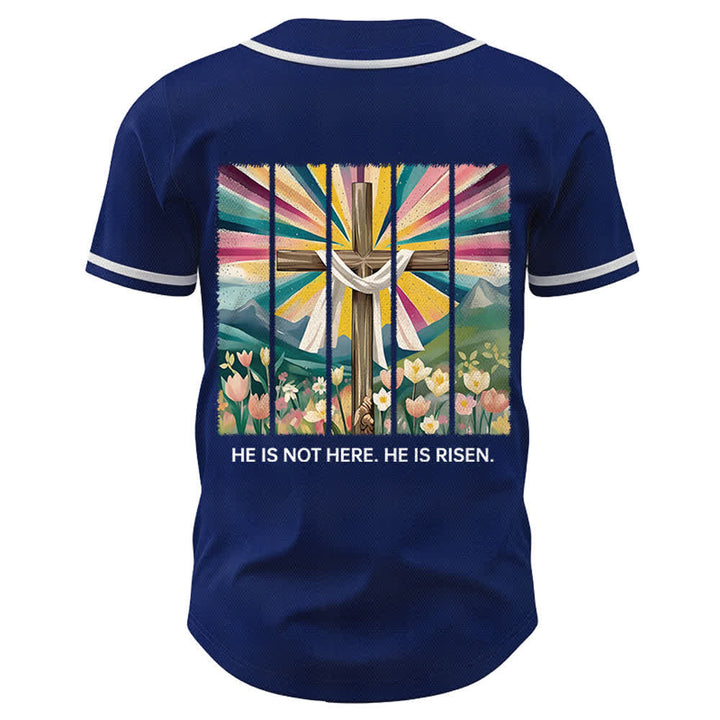 Christianartworkshop Non è qui, è risorto Maglia da baseball unisex Faith - image 50