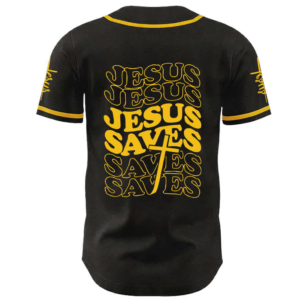 Christianartworkshop Maglia da baseball unisex personalizzata con la scritta "Gesù salva la fede" - image 10
