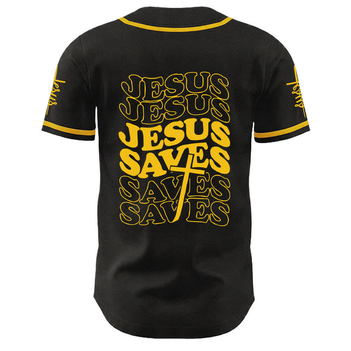 Christianartworkshop Maglia da baseball unisex personalizzata con la scritta "Gesù salva la fede" - image 10