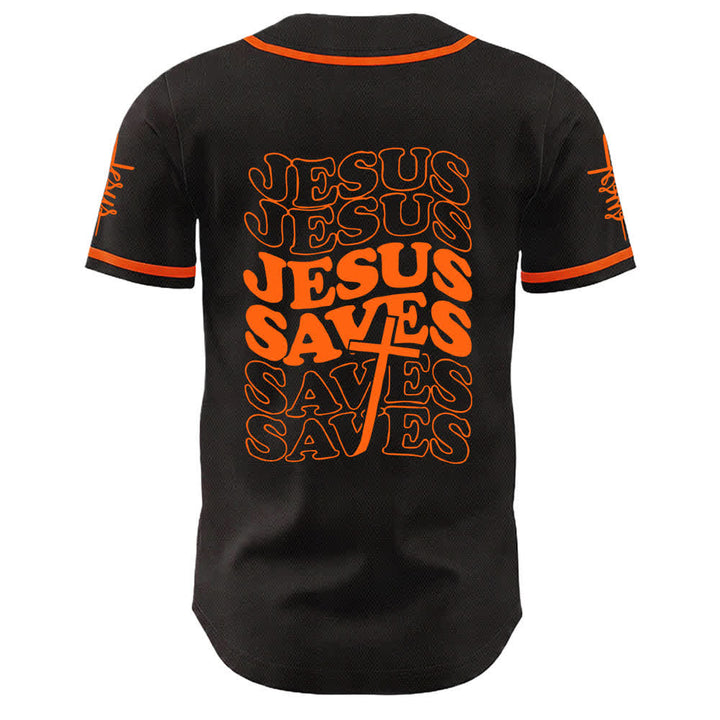 Christianartworkshop Maglia da baseball unisex personalizzata con la scritta "Gesù salva la fede" - image 13