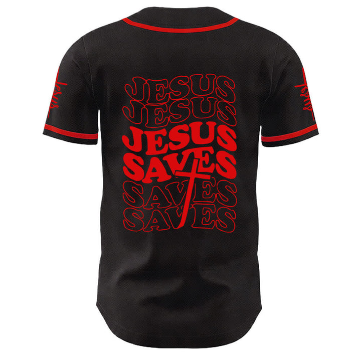 Christianartworkshop Maglia da baseball unisex personalizzata con la scritta "Gesù salva la fede" - image 7