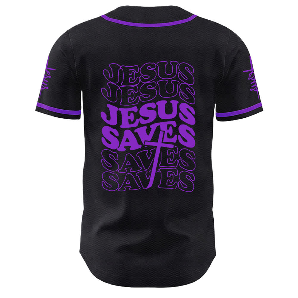 Christianartworkshop Maglia da baseball unisex personalizzata con la scritta "Gesù salva la fede" - image 22