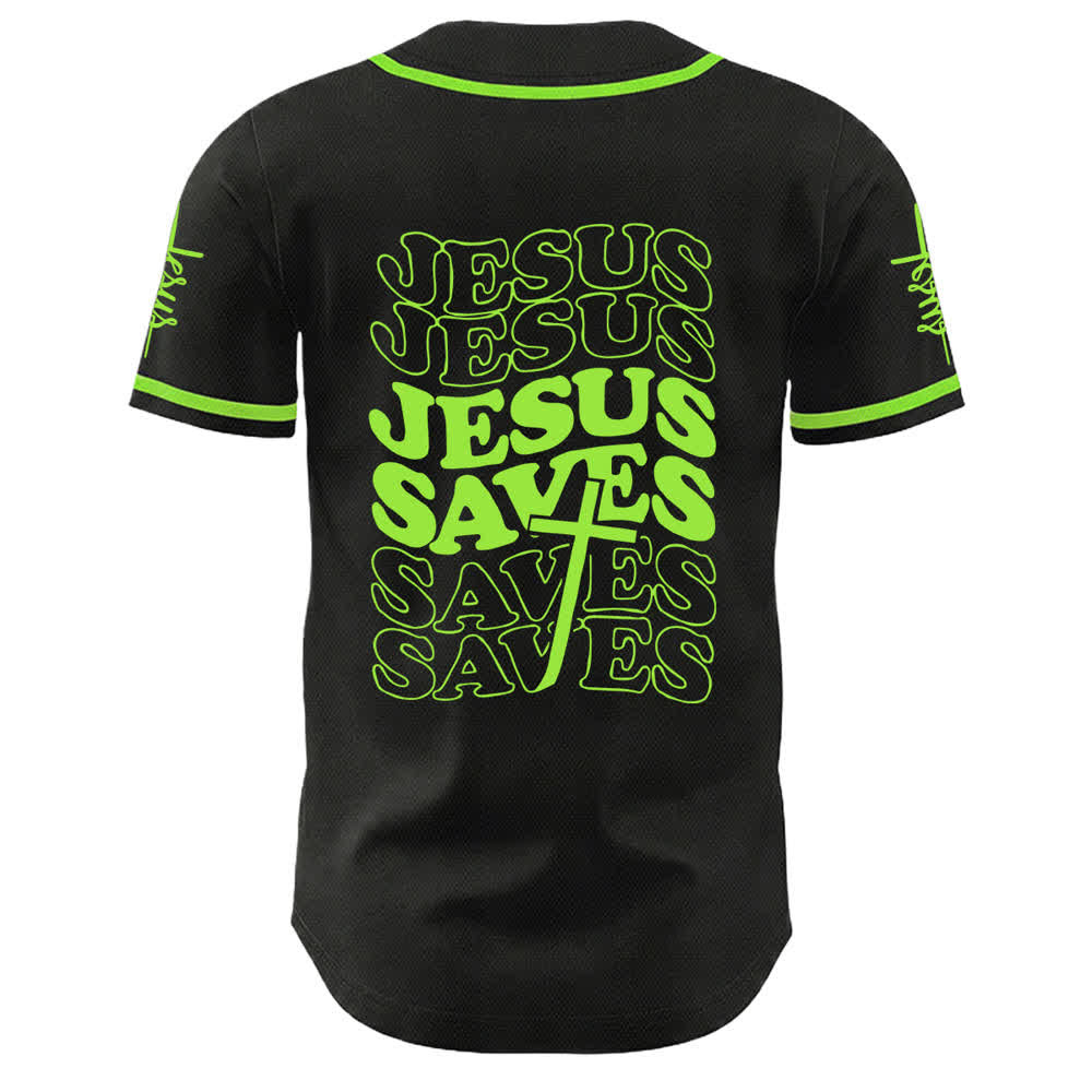 Christianartworkshop Maglia da baseball unisex personalizzata con la scritta "Gesù salva la fede" - image 19