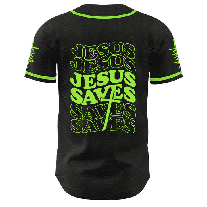 Christianartworkshop Maglia da baseball unisex personalizzata con la scritta "Gesù salva la fede" - image 19