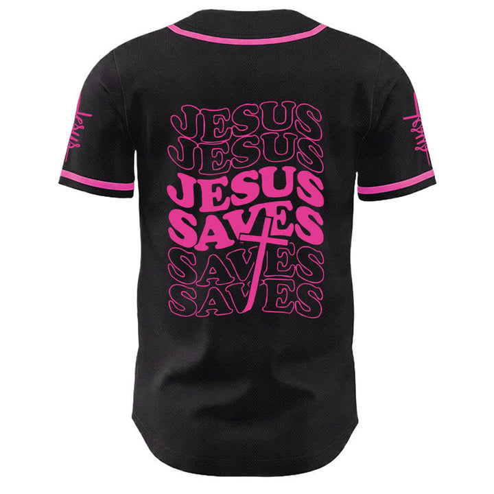 Christianartworkshop Maglia da baseball unisex personalizzata con la scritta "Gesù salva la fede" - image 16