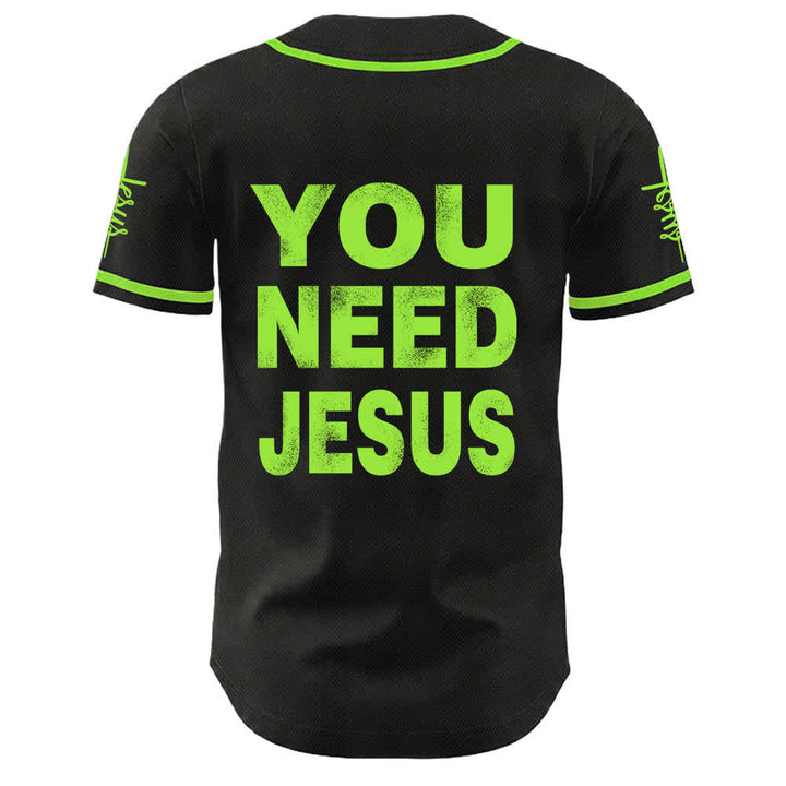 Christianartworkshop Maglia da baseball unisex con dichiarazione di fede "Hai bisogno di Gesù" - image 19