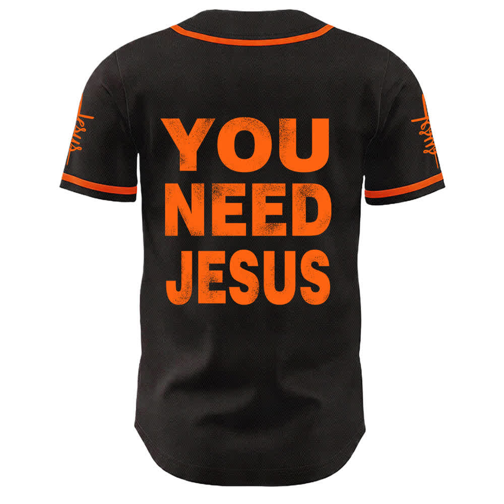 Christianartworkshop Maglia da baseball unisex con dichiarazione di fede "Hai bisogno di Gesù" - image 10