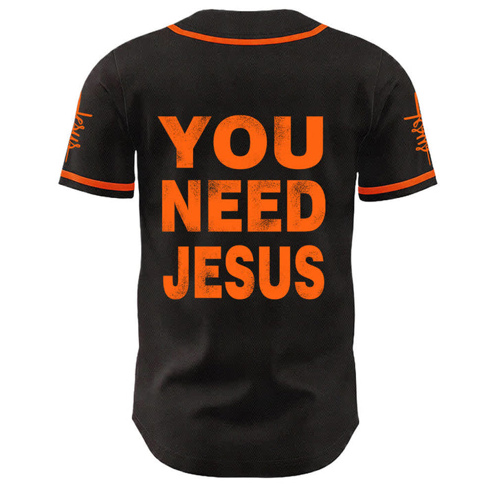 Christianartworkshop Maglia da baseball unisex con dichiarazione di fede "Hai bisogno di Gesù" - image 10