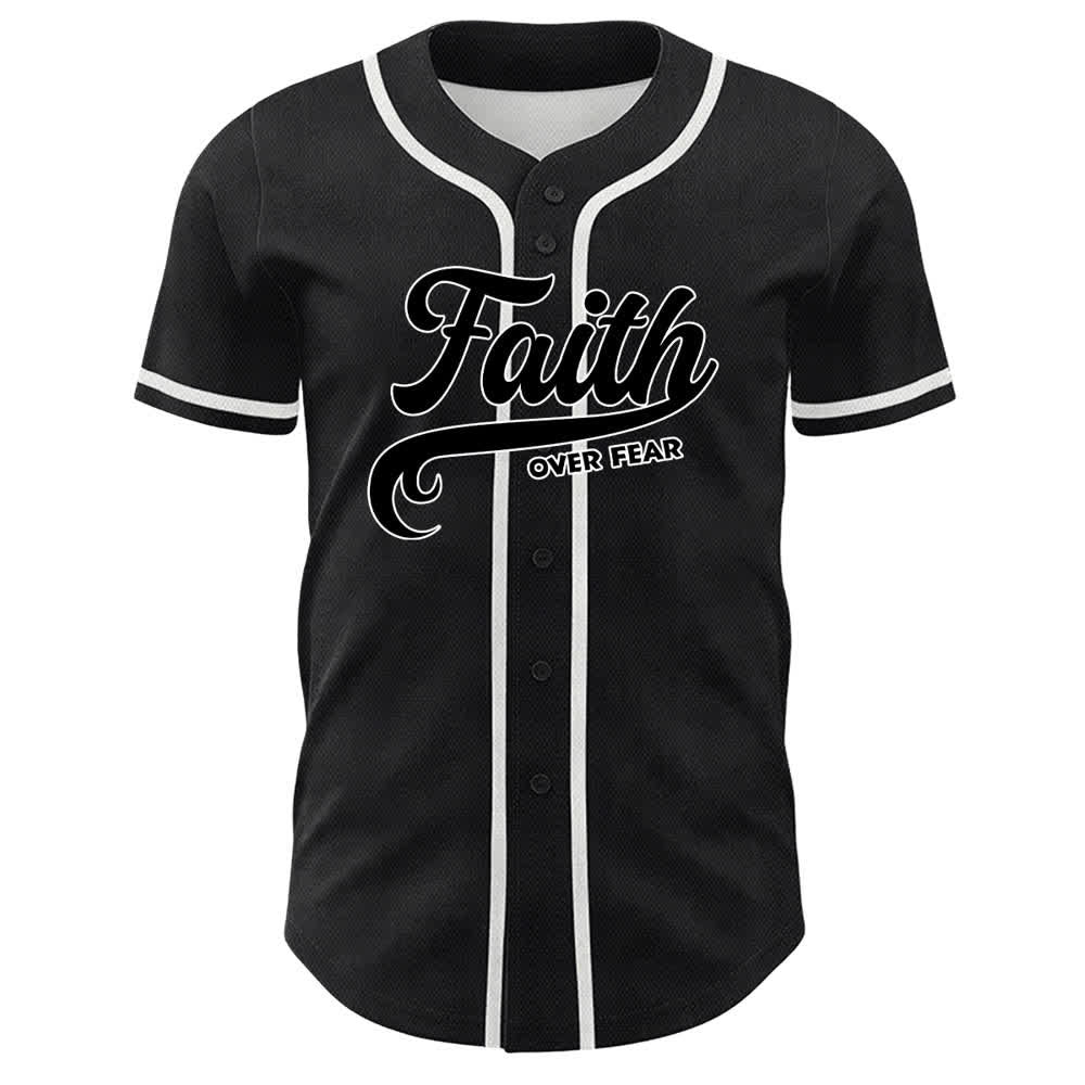 Christianartworkshop Faith Over Fear Agnello Croce Teschio Grafica Maglia da baseball unisex - image 23