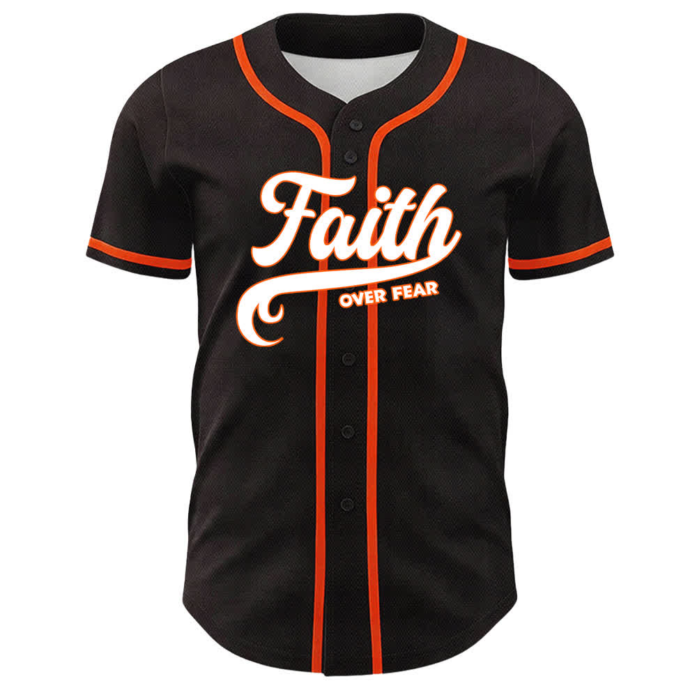 Christianartworkshop Faith Over Fear Agnello Croce Teschio Grafica Maglia da baseball unisex - image 11