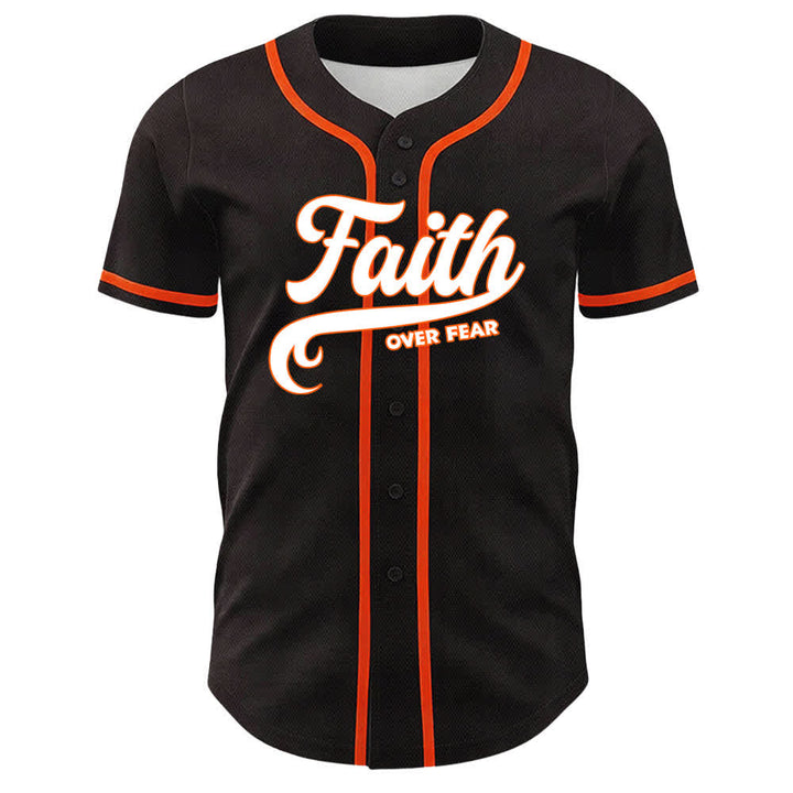 Christianartworkshop Faith Over Fear Agnello Croce Teschio Grafica Maglia da baseball unisex - image 11