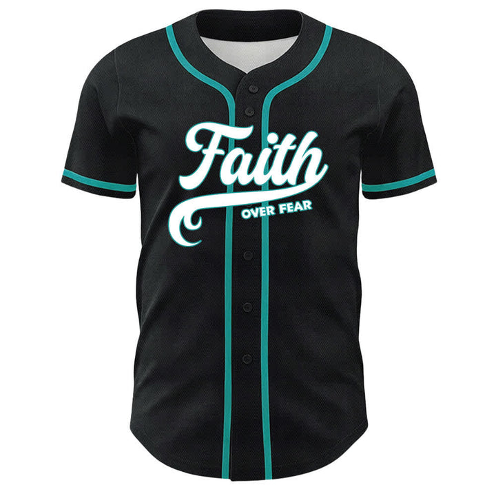 Christianartworkshop Faith Over Fear Agnello Croce Teschio Grafica Maglia da baseball unisex - image 20
