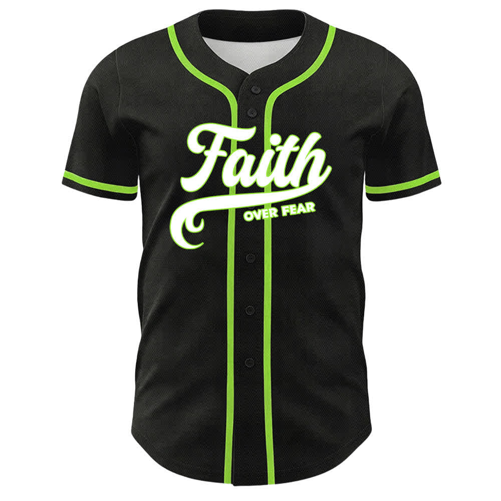 Christianartworkshop Faith Over Fear Agnello Croce Teschio Grafica Maglia da baseball unisex - image 26