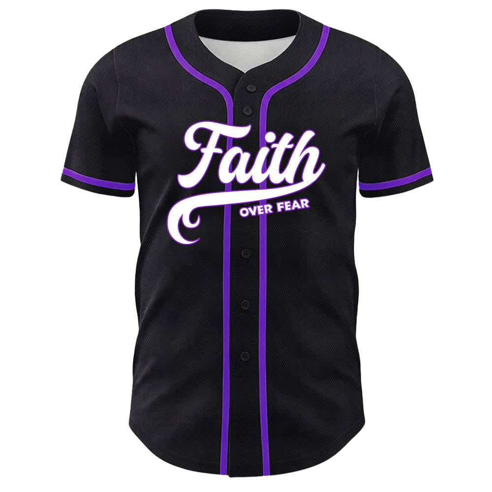 Christianartworkshop Faith Over Fear Agnello Croce Teschio Grafica Maglia da baseball unisex - image 14