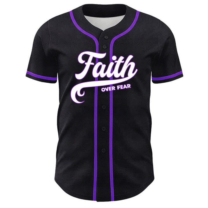 Christianartworkshop Faith Over Fear Agnello Croce Teschio Grafica Maglia da baseball unisex - image 14