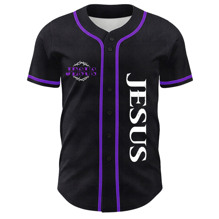 Christianartworkshop Maglia da baseball unisex con grafica "Thorn Crown Jesus Way Truth Life" e corona di spine, Gesù, Via, Verità, Vita - image 26