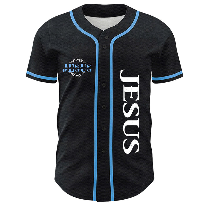 Christianartworkshop Maglia da baseball unisex con grafica "Thorn Crown Jesus Way Truth Life" e corona di spine, Gesù, Via, Verità, Vita - image 8