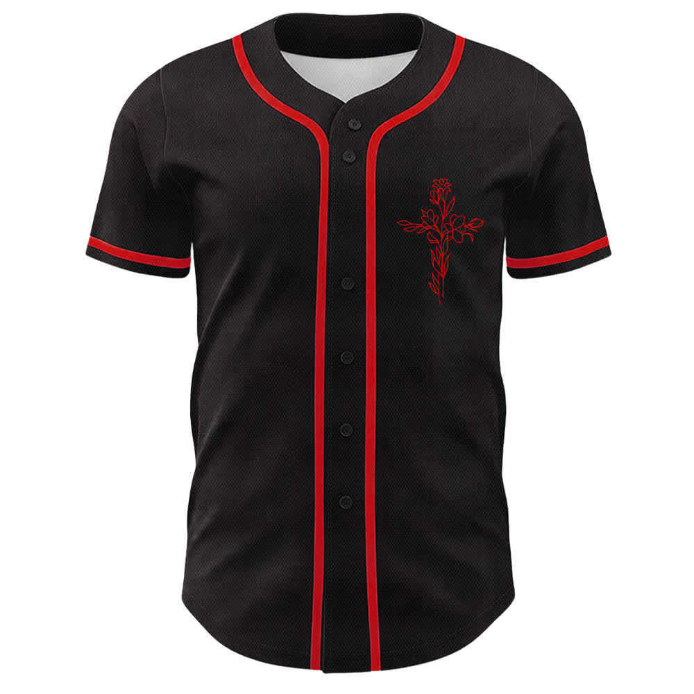 Christianartworkshop Fede sulla paura Agnello Teschio Croce Maglia da baseball unisex cristiana - image 17