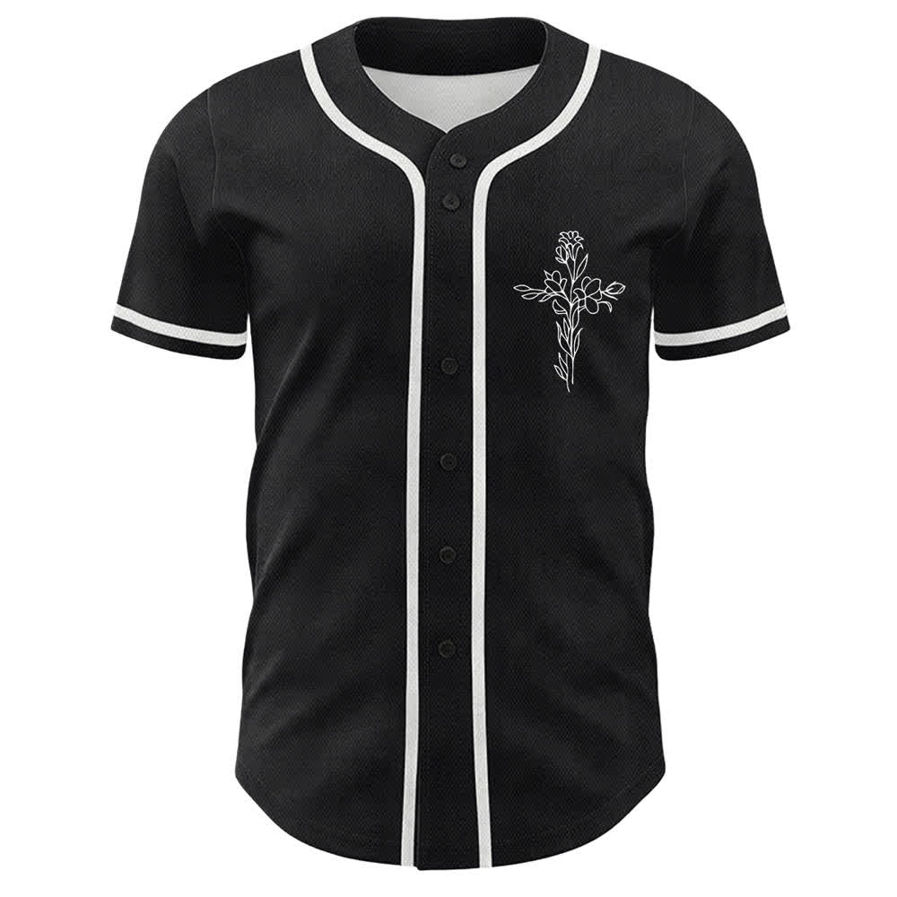 Christianartworkshop Fede sulla paura Agnello Teschio Croce Maglia da baseball unisex cristiana - image 14