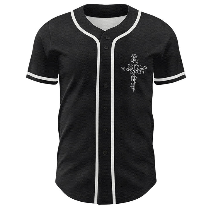 Christianartworkshop Fede sulla paura Agnello Teschio Croce Maglia da baseball unisex cristiana - image 14