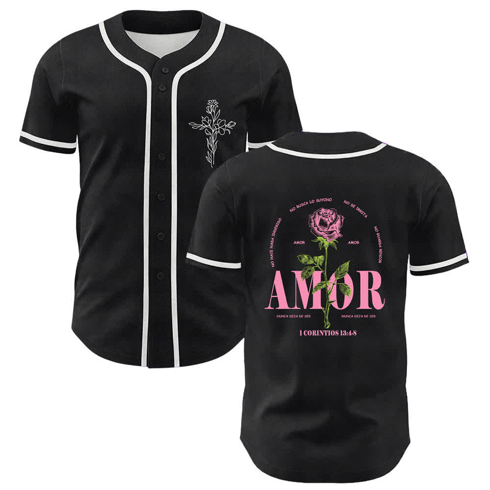 Christianartworkshop Fede sulla paura Agnello Teschio Croce Maglia da baseball unisex cristiana - Bianco - 5XL - image 12