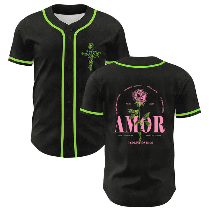 Christianartworkshop Fede sulla paura Agnello Teschio Croce Maglia da baseball unisex cristiana - Verde chiaro - 5XL - image 21