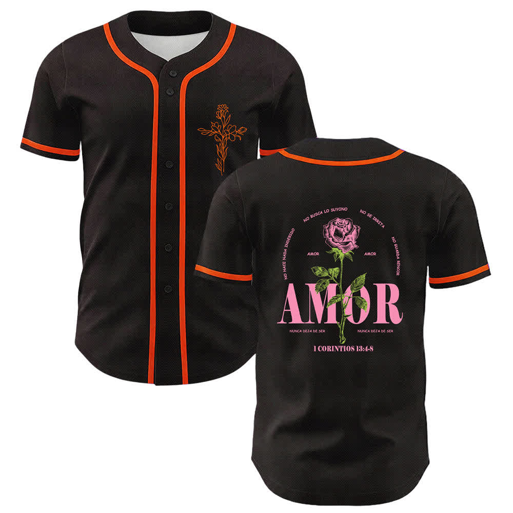 Christianartworkshop Fede sulla paura Agnello Teschio Croce Maglia da baseball unisex cristiana - Arancia - 5XL - image 18