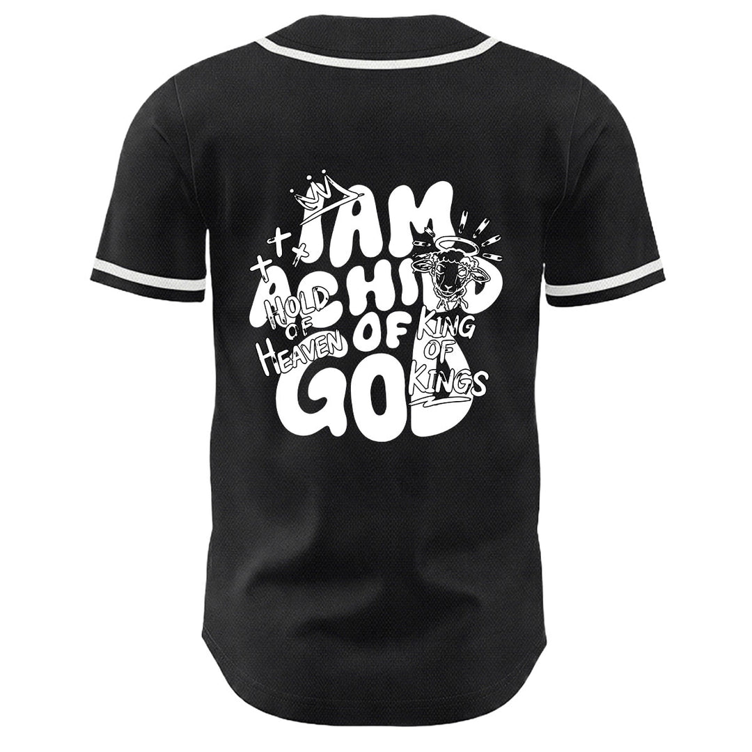 Christianartworkshop Maglia da baseball unisex con grafica "Sono un figlio di Dio" e corona d'agnello - image 10
