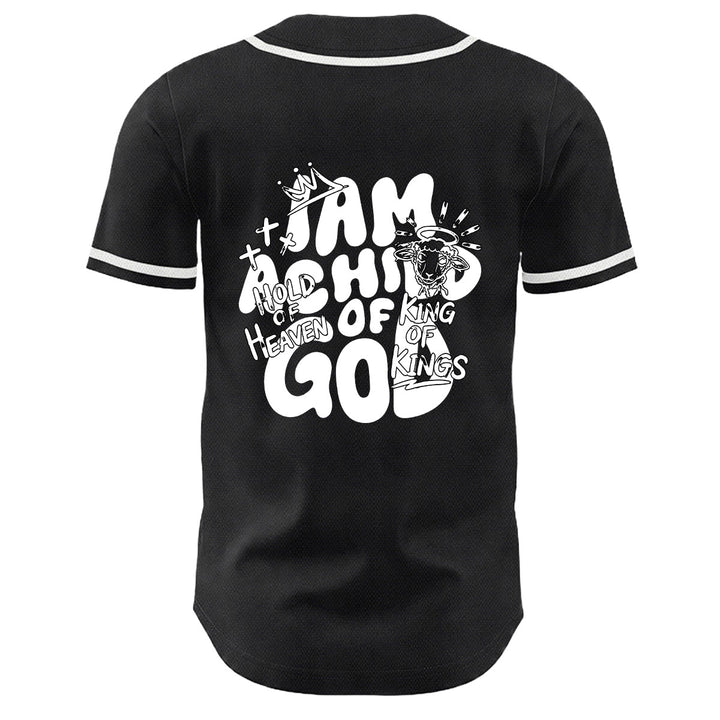 Christianartworkshop Maglia da baseball unisex con grafica "Sono un figlio di Dio" e corona d'agnello - image 10