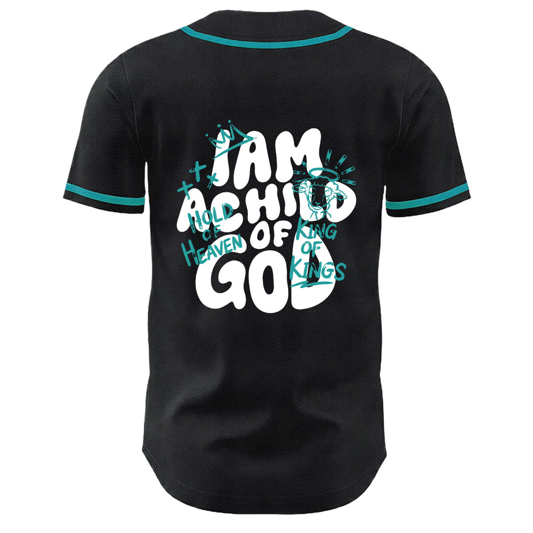 Christianartworkshop Maglia da baseball unisex con grafica "Sono un figlio di Dio" e corona d'agnello - image 25