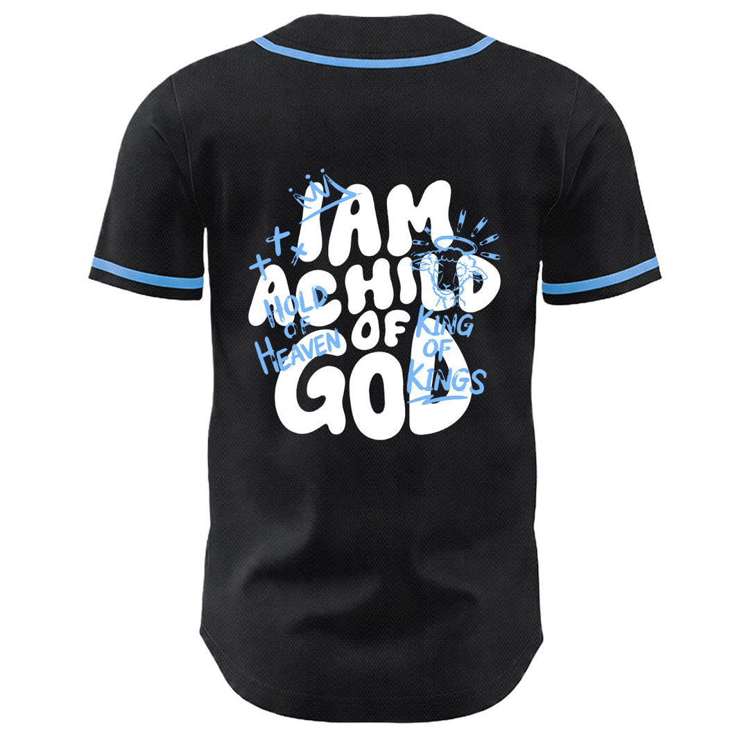 Christianartworkshop Maglia da baseball unisex con grafica "Sono un figlio di Dio" e corona d'agnello - image 7