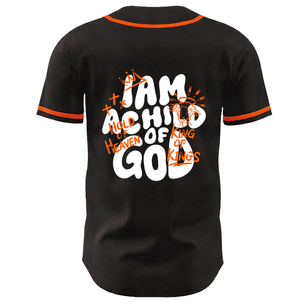 Christianartworkshop Maglia da baseball unisex con grafica "Sono un figlio di Dio" e corona d'agnello - image 19