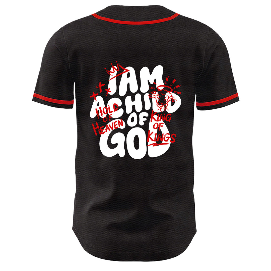 Christianartworkshop Maglia da baseball unisex con grafica "Sono un figlio di Dio" e corona d'agnello - image 16