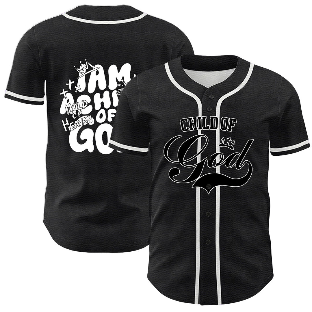 Christianartworkshop Maglia da baseball unisex con grafica "Sono un figlio di Dio" e corona d'agnello - Bianco - 5XL - image 9