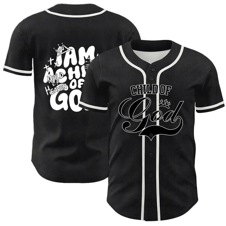 Christianartworkshop Maglia da baseball unisex con grafica "Sono un figlio di Dio" e corona d'agnello - Bianco - 5XL - image 9