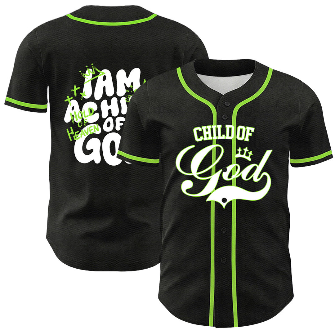 Christianartworkshop Maglia da baseball unisex con grafica "Sono un figlio di Dio" e corona d'agnello - Verde chiaro - 5XL - image 21