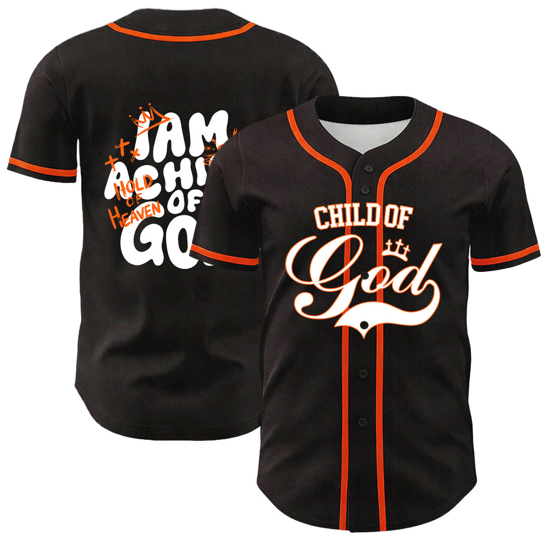 Christianartworkshop Maglia da baseball unisex con grafica "Sono un figlio di Dio" e corona d'agnello - Arancia - 5XL - image 18