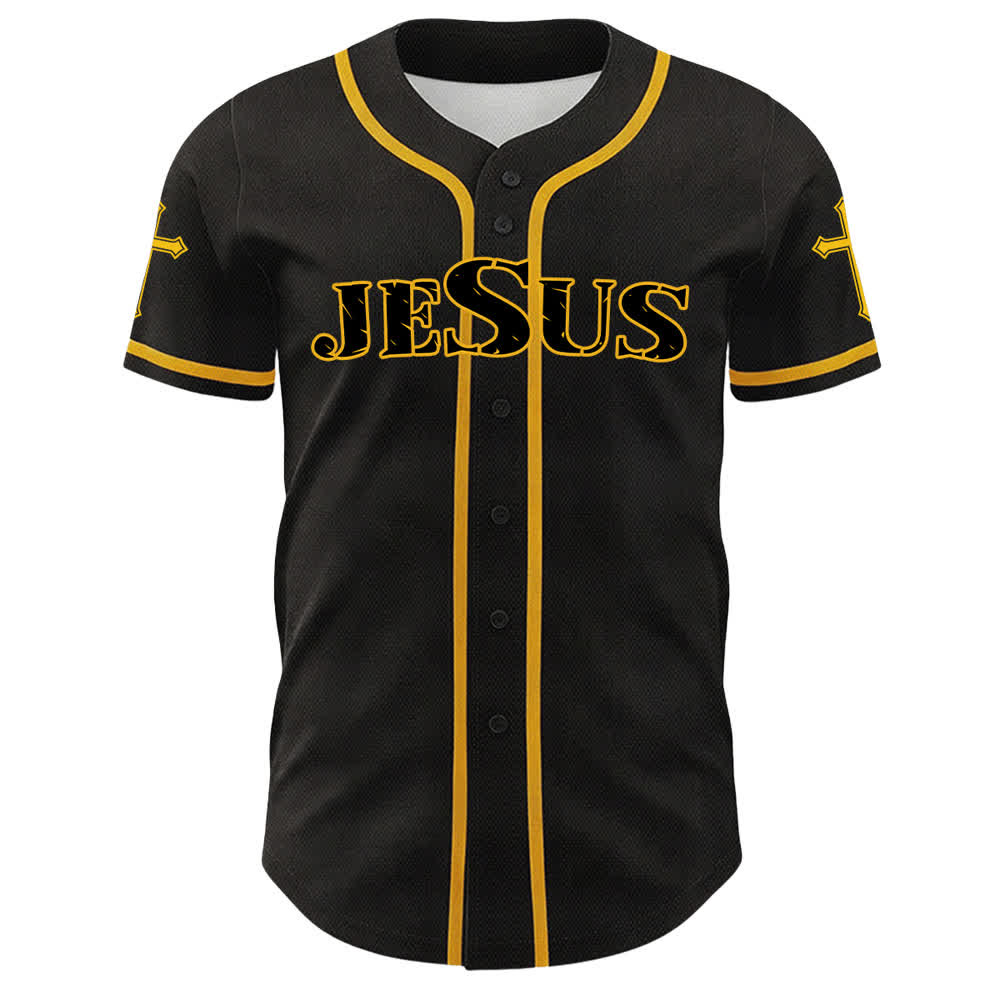 Christianartworkshop Gesù Vergine Maria Crocifisso Croce Maglia da baseball cristiana unisex - image 35