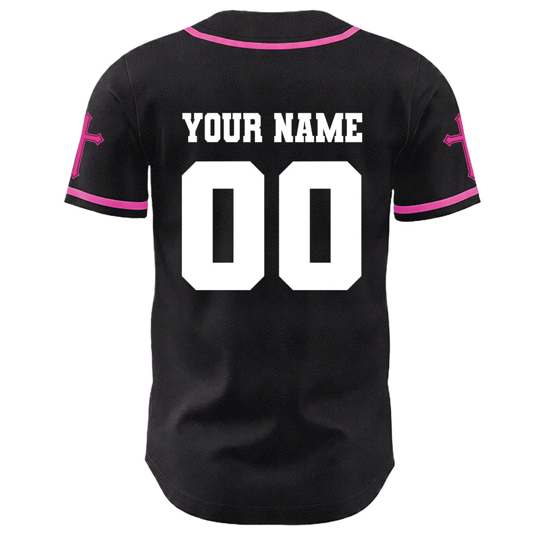 Christianartworkshop Maglia da baseball unisex con croce personalizzata con nome e numero della crocifissione di Gesù - image 18