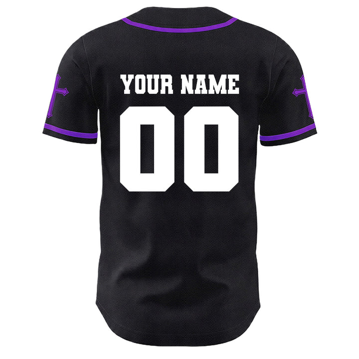 Christianartworkshop Maglia da baseball unisex con croce personalizzata con nome e numero della crocifissione di Gesù - image 30