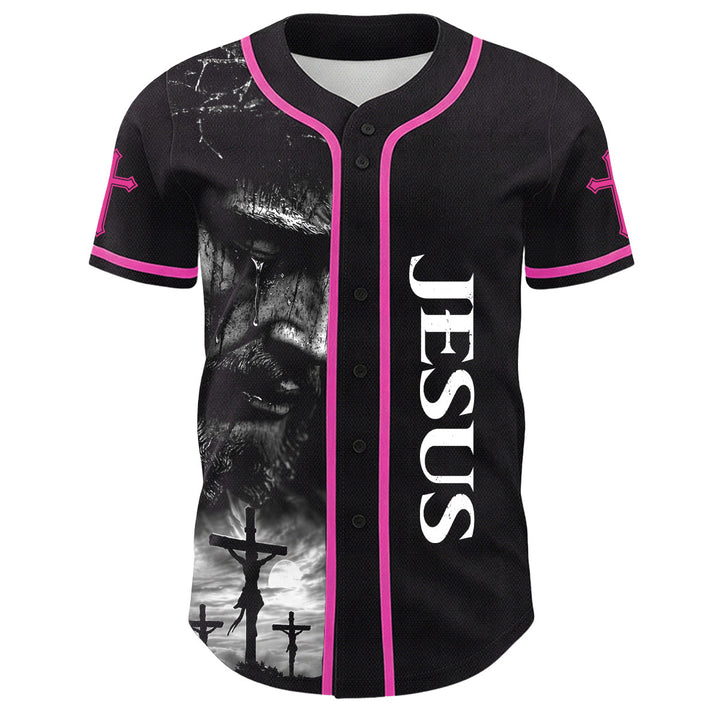 Christianartworkshop Maglia da baseball unisex con croce personalizzata con nome e numero della crocifissione di Gesù - image 19