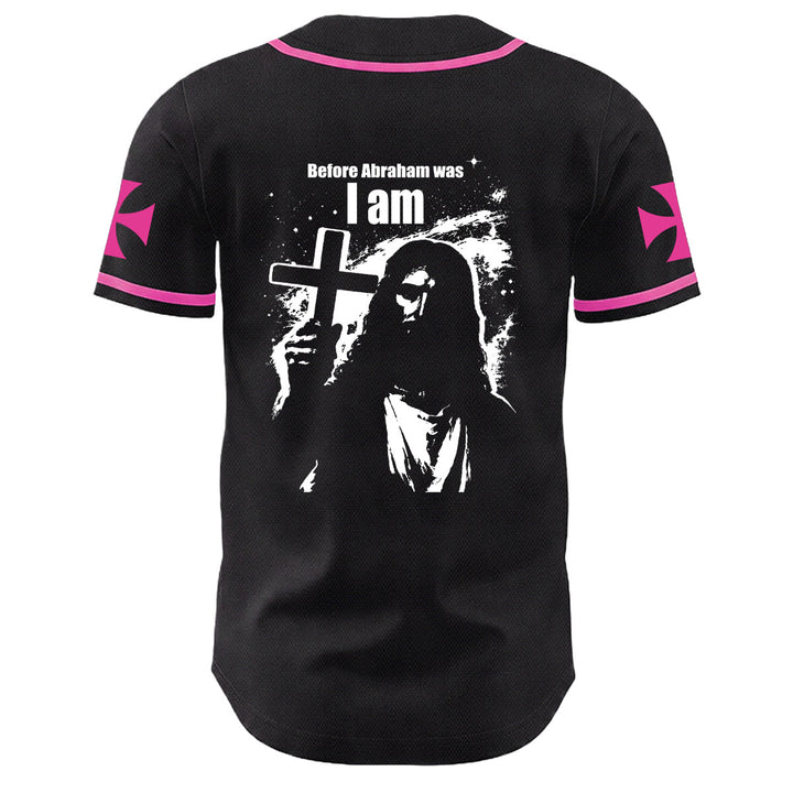 Christianartworkshop Prima che Abramo fosse, io sono Gesù Croce Grafica per unghie Maglia da baseball unisex - image 13