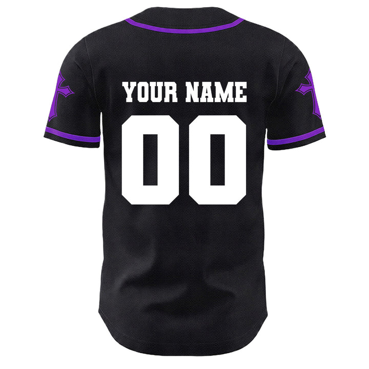 Christianartworkshop Corona di spine Gesù Maglia da baseball unisex personalizzata con nome, numero e croce - image 31